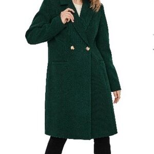 Vero Moda Forest Green Pea Coat